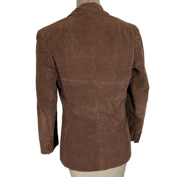 Vintage 80’s Brown Corduroy Blazer Jacket - Picture 3 of 5